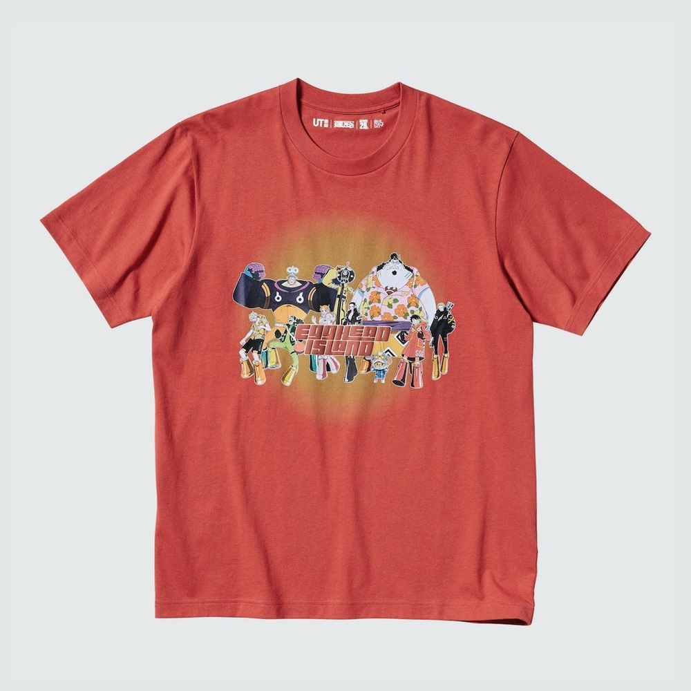 UNIQLO RED ONE PIECE - Egghead Island Arc Graphic Tee